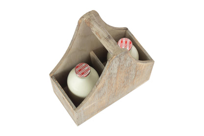 Oak Effect 2 Bottle Carrier