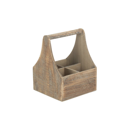 Oak Effect 4 Bottle Carrier