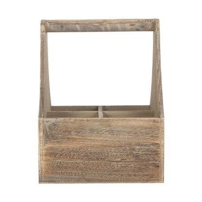 Oak Effect 4 Bottle Carrier