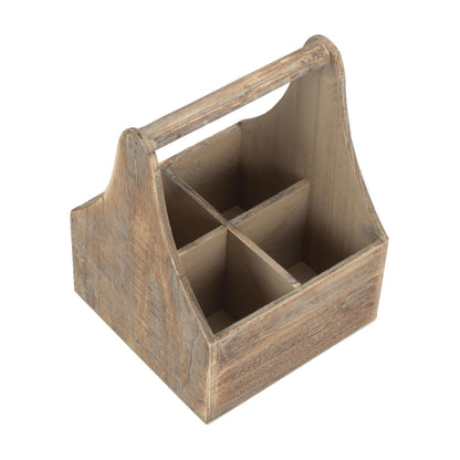 Oak Effect 4 Bottle Carrier