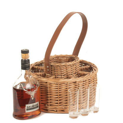 Round Whisky Celebration Carrier With 8 Glasses
