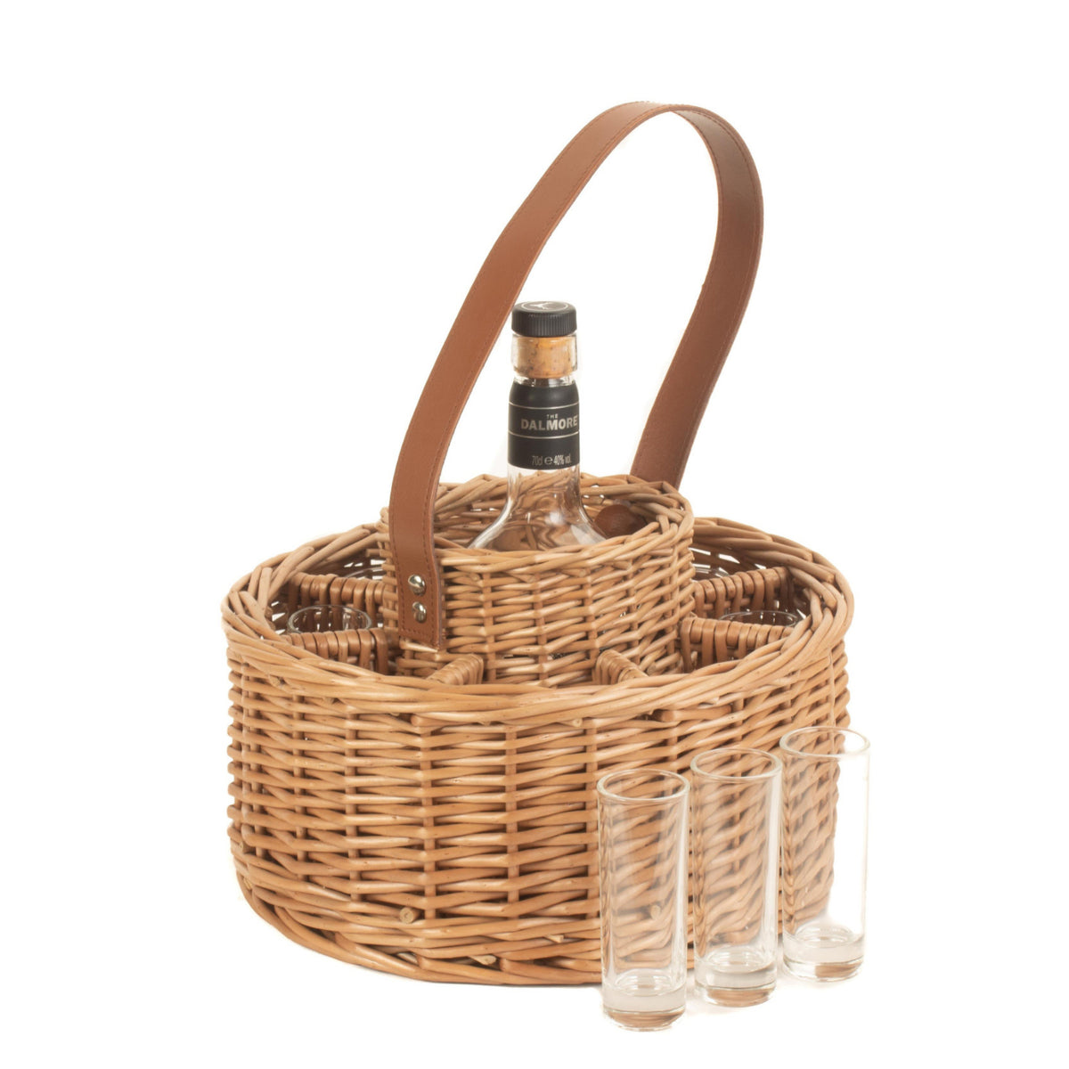 Round Whisky Celebration Carrier 8 Glasses