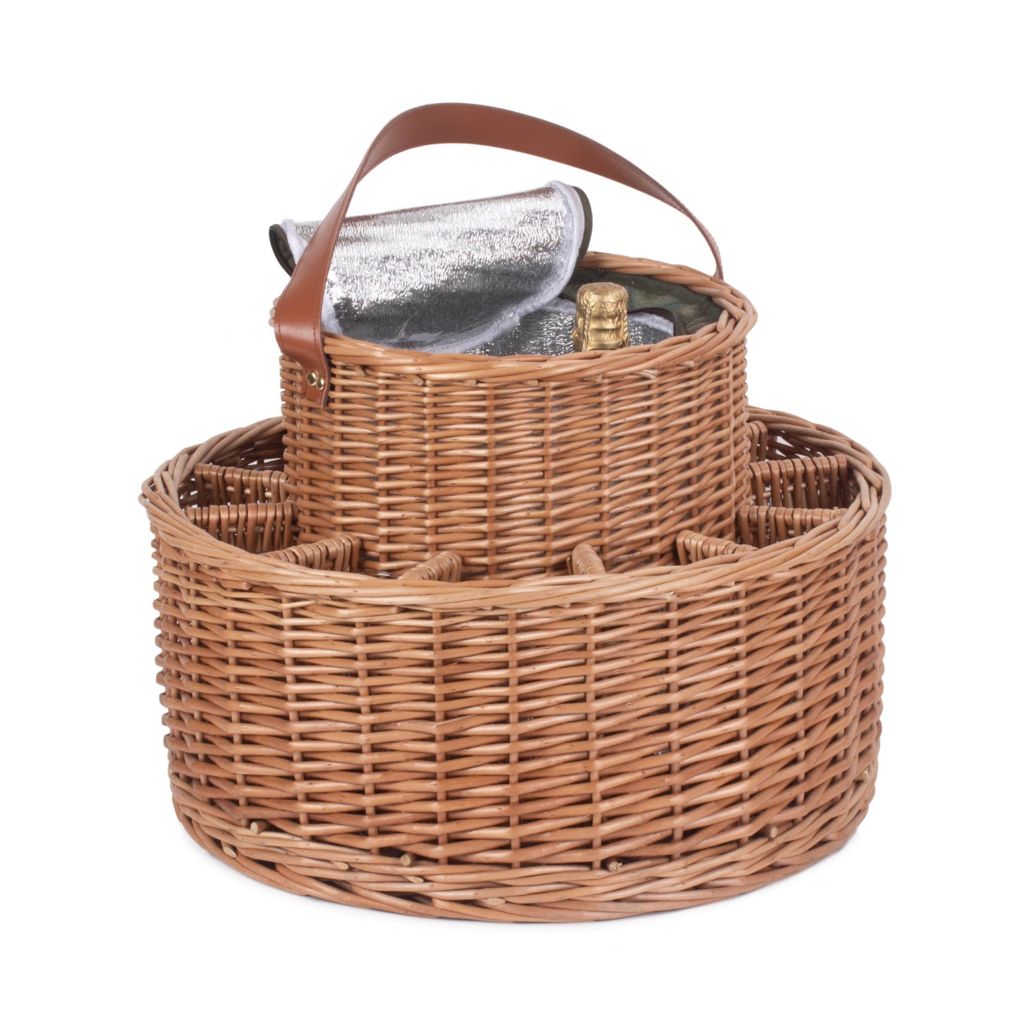 Green Tweed Chilled Garden Party Basket