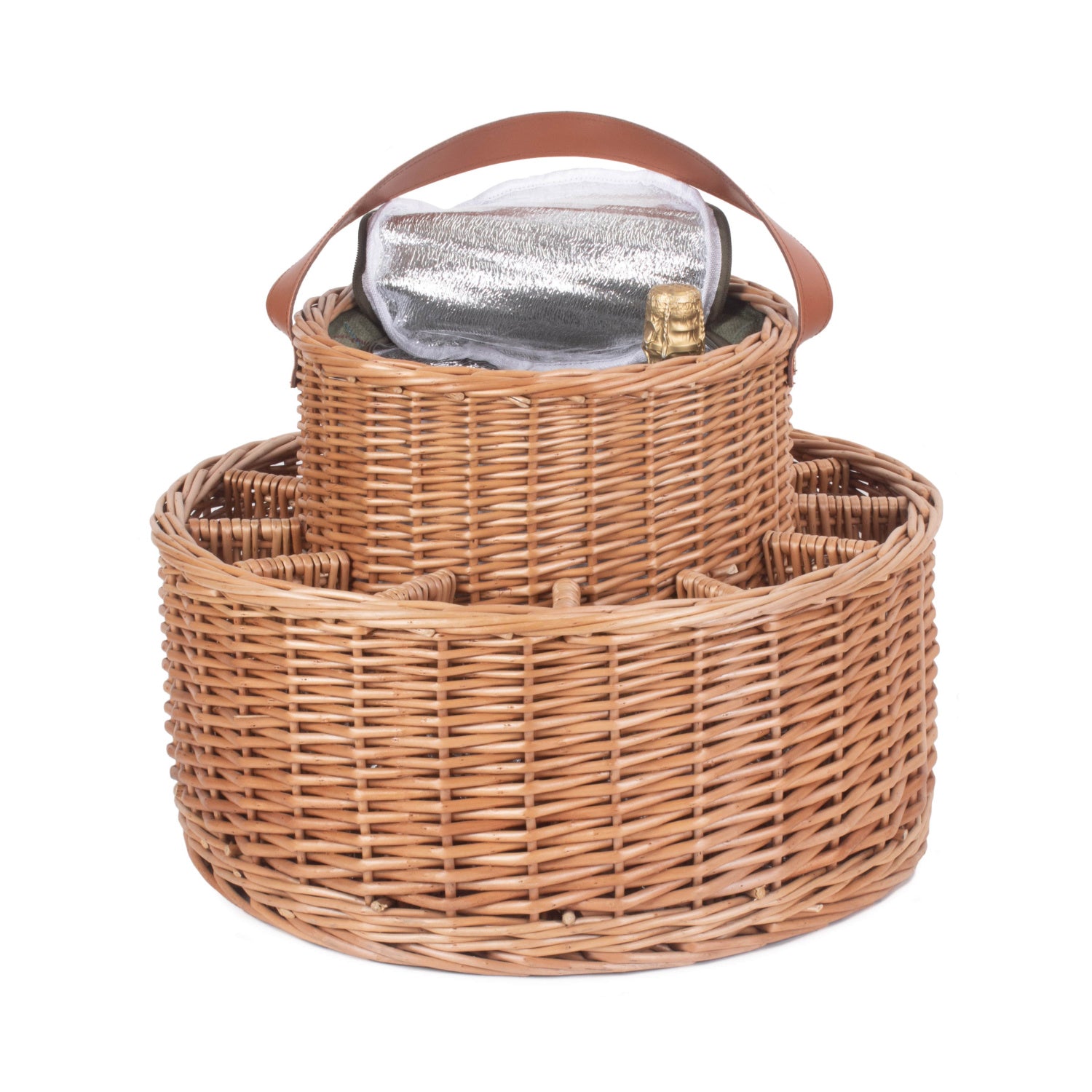 Green Tweed Chilled Garden Party Basket