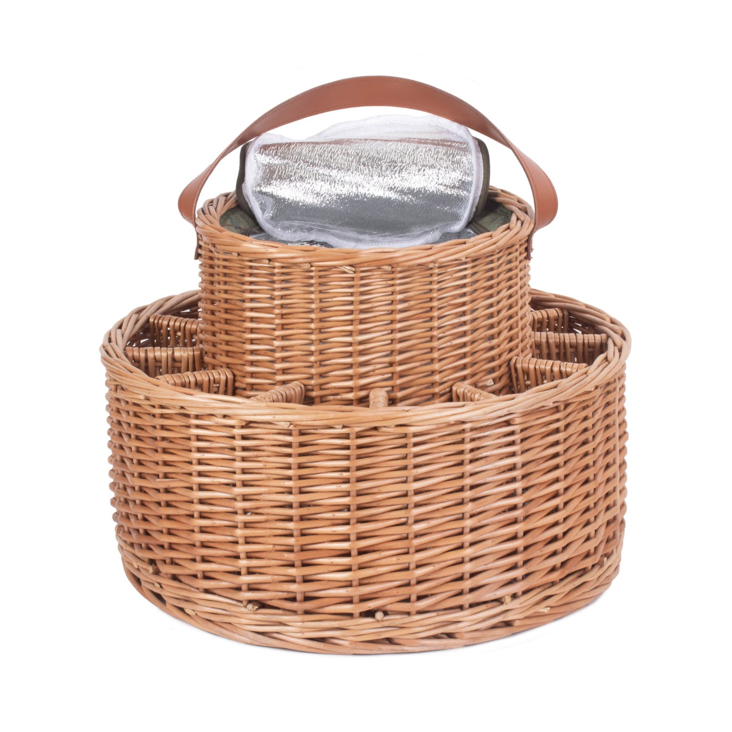 Green Tweed Chilled Garden Party Basket