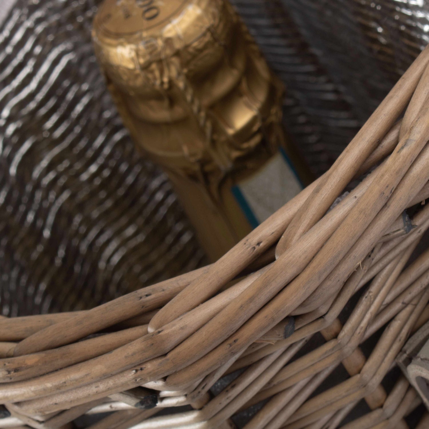 Single Bottle & 2 Champagne Glass Carrier With Shoulder Strap