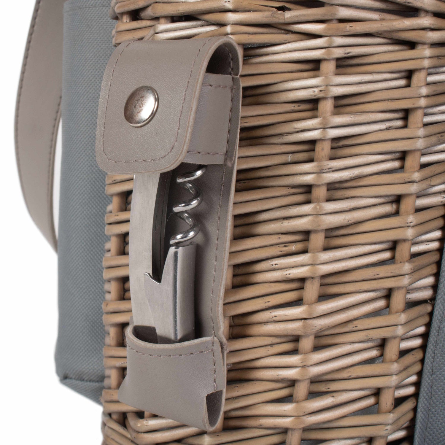 Single Bottle & 2 Champagne Glass Carrier With Shoulder Strap