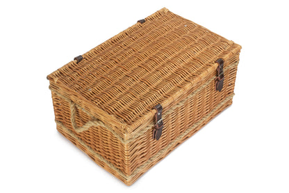 24 Inch Rope Handled Willow Hamper Trunk