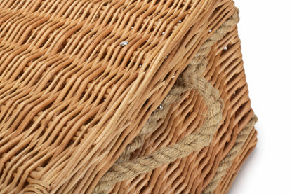 24 Inch Rope Handled Willow Hamper Trunk