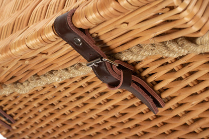 24 Inch Rope Handled Willow Hamper Trunk