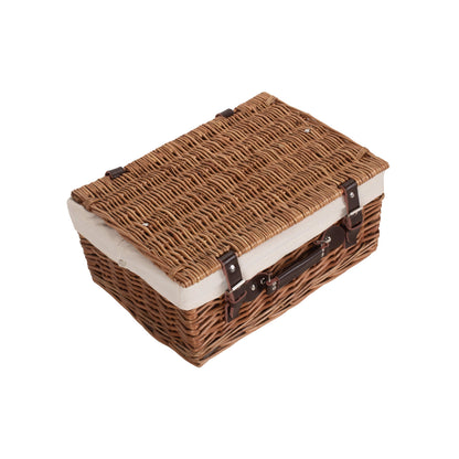 16 Inch Double Steamed Hamper with White Lining