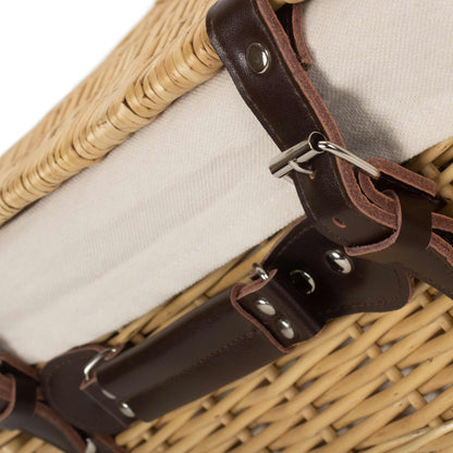 16 Inch Buff Willow Hamper with White Lining