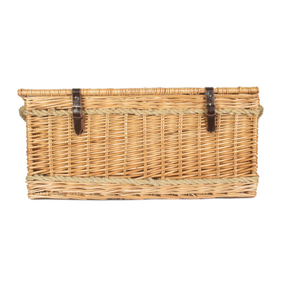 28 Inch Rope Handled Willow Hamper Trunk