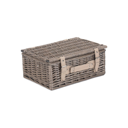 14 Inch Antique Wash Willow Hamper