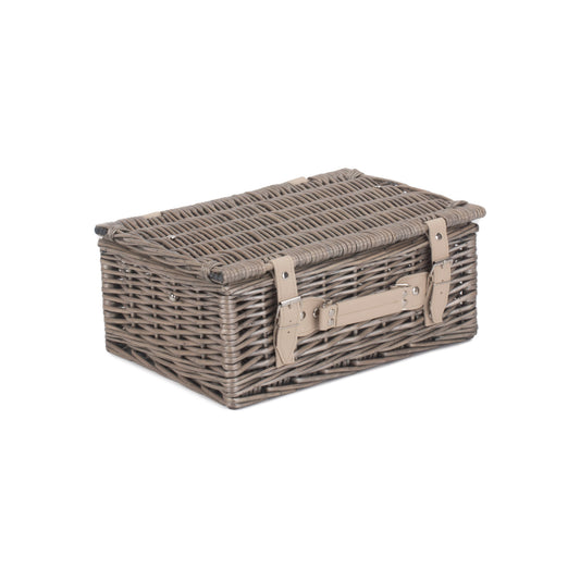 14 Inch Antique Wash Willow Hamper