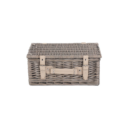 14 Inch Antique Wash Willow Hamper