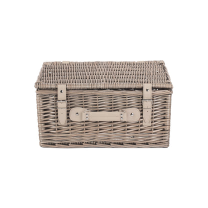 16 Inch Antique Wash Willow Hamper