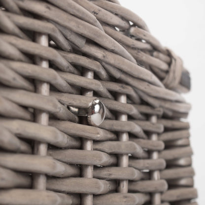 16 Inch Antique Wash Willow Hamper