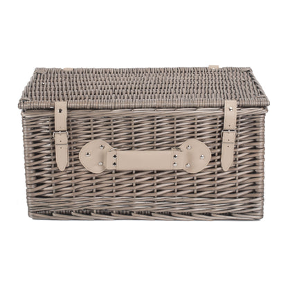 20 Inch Antique Wash Willow Hamper