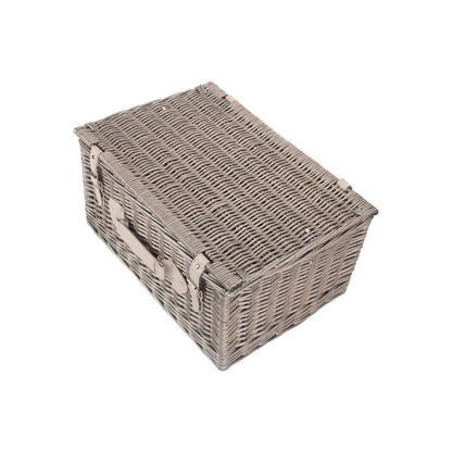 20 Inch Antique Wash Willow Hamper