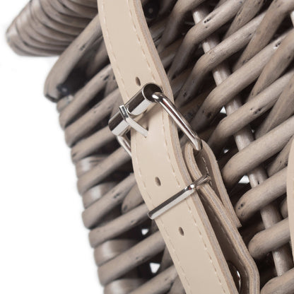 20 Inch Antique Wash Willow Hamper