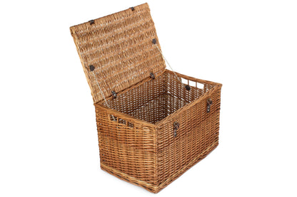 24 Inch Double Steamed Willow Chest Hamper Trunk
