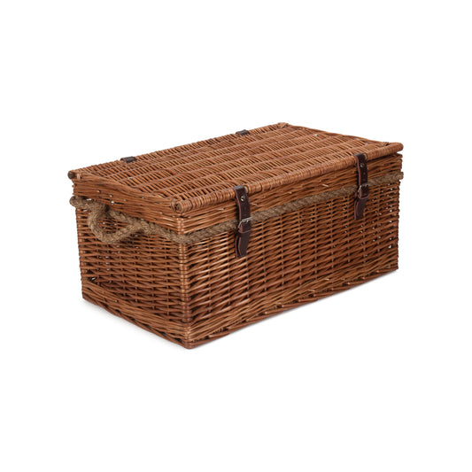24 Inch Double Steamed Willow Rope Handled Trunk