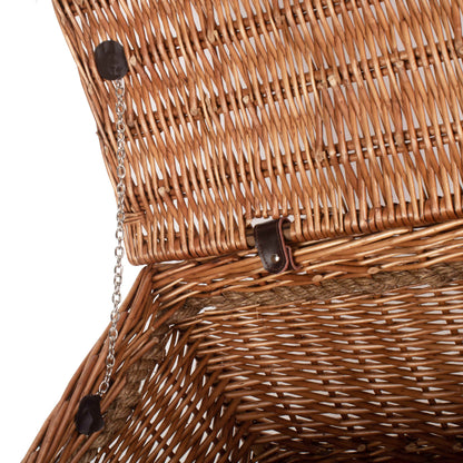 24 Inch Double Steamed Willow Rope Handled Trunk