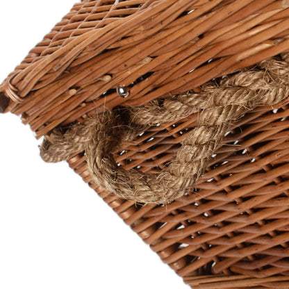 24 Inch Double Steamed Willow Rope Handled Trunk