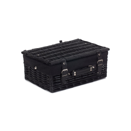 14 Inch Black Willow Hamper with Black Lining