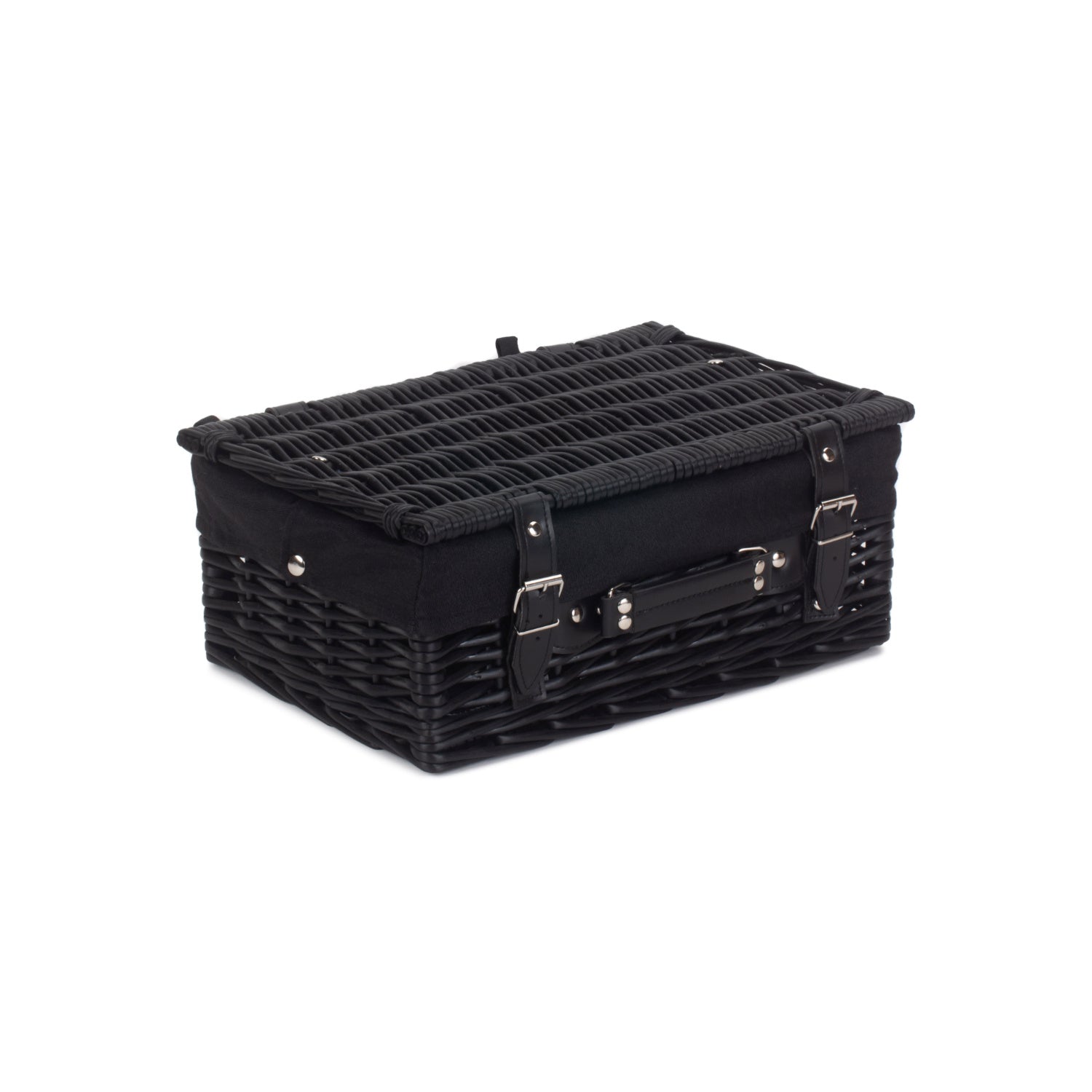 14 Inch Black Willow Hamper with Black Lining