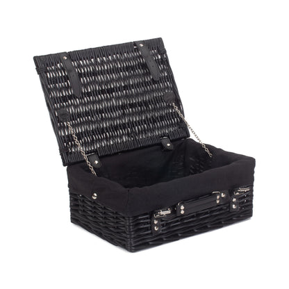 14 Inch Black Willow Hamper with Black Lining