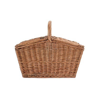 Large Slope-Sided Classic Willow Picnic Hamper Basket