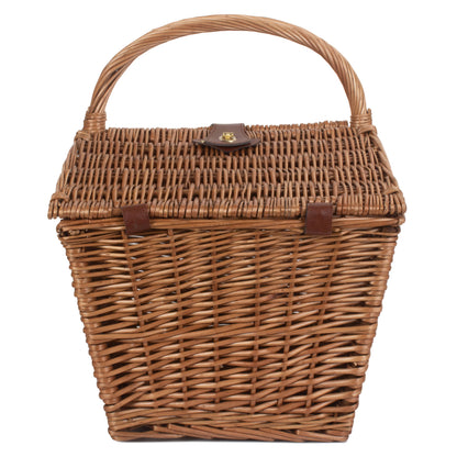 Large Slope-Sided Classic Willow Picnic Hamper Basket