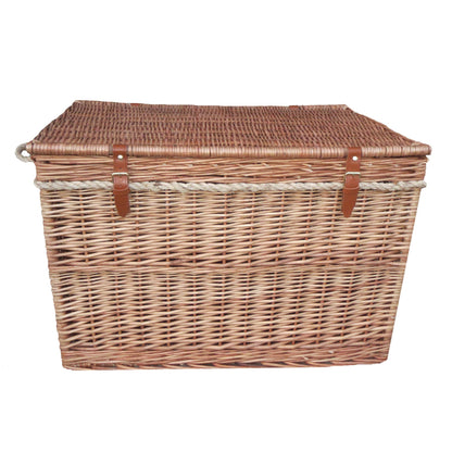 29 Inch Light Steamed Willow Storage Hamper