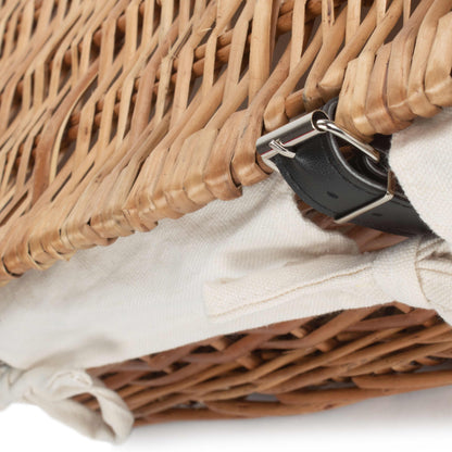15 Inch Split Willow Hamper with White Lining
