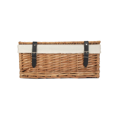 18 Inch Split Willow Hamper with White Lining