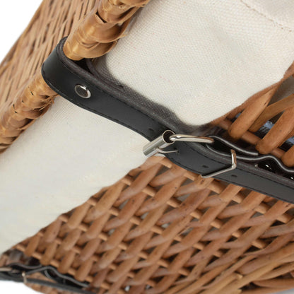 18 Inch Split Willow Hamper with White Lining