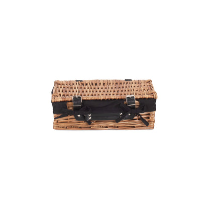 14 Inch Split Willow Hamper with Black Lining
