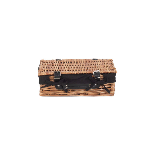 14 Inch Split Willow Hamper with Black Lining