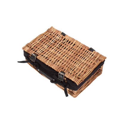 14 Inch Split Willow Hamper with Black Lining