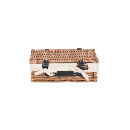 14 Inch Split Willow Hamper with White Lining