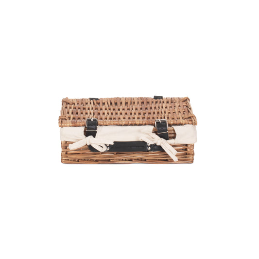 14 Inch Split Willow Hamper with White Lining