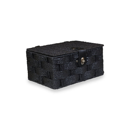 Small Paper Rope Hamper - Black