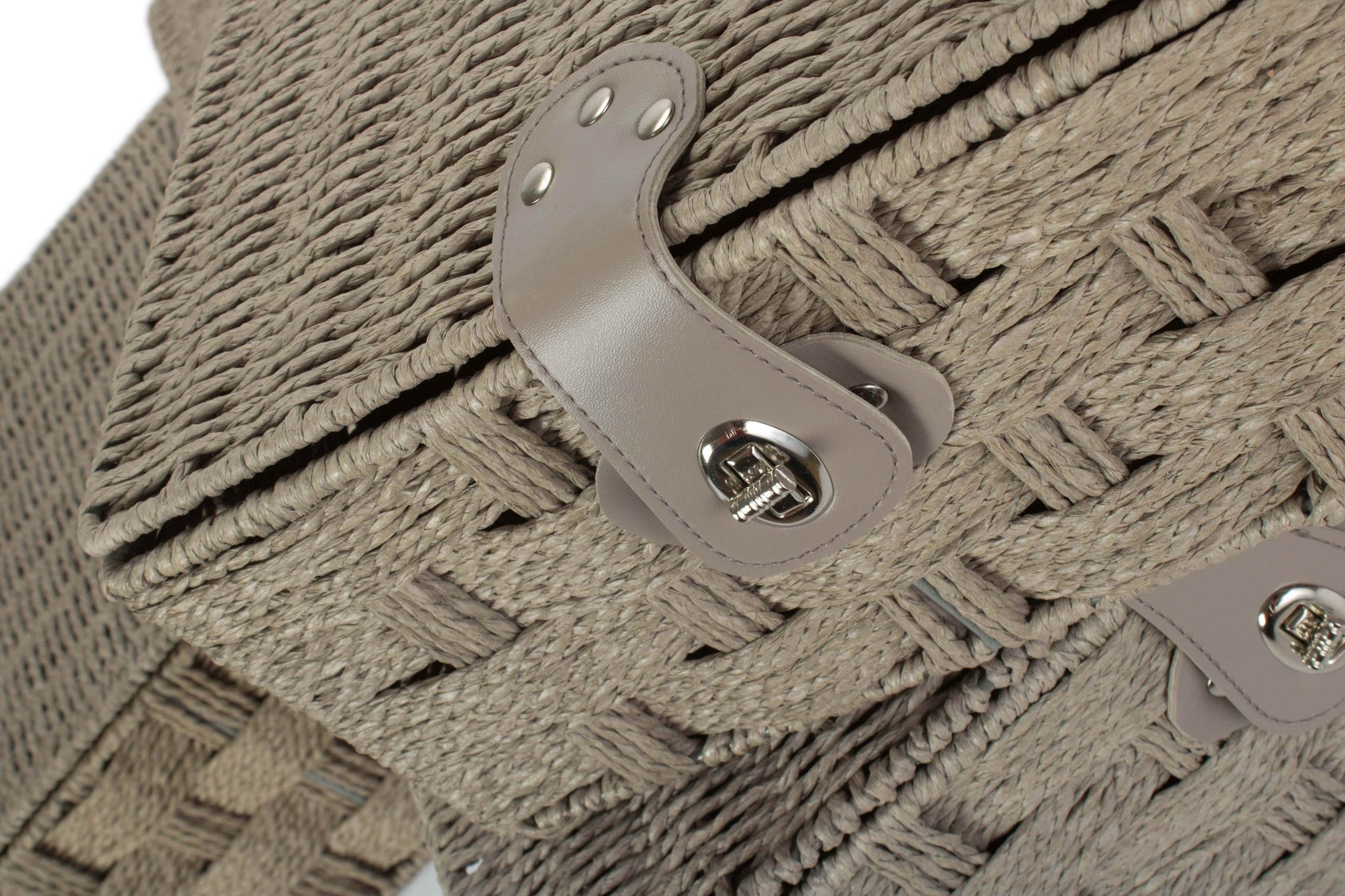 Set of 4 Paper Rope Hampers - Grey