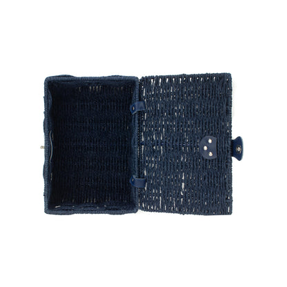 Small Paper Rope Hamper - Blue