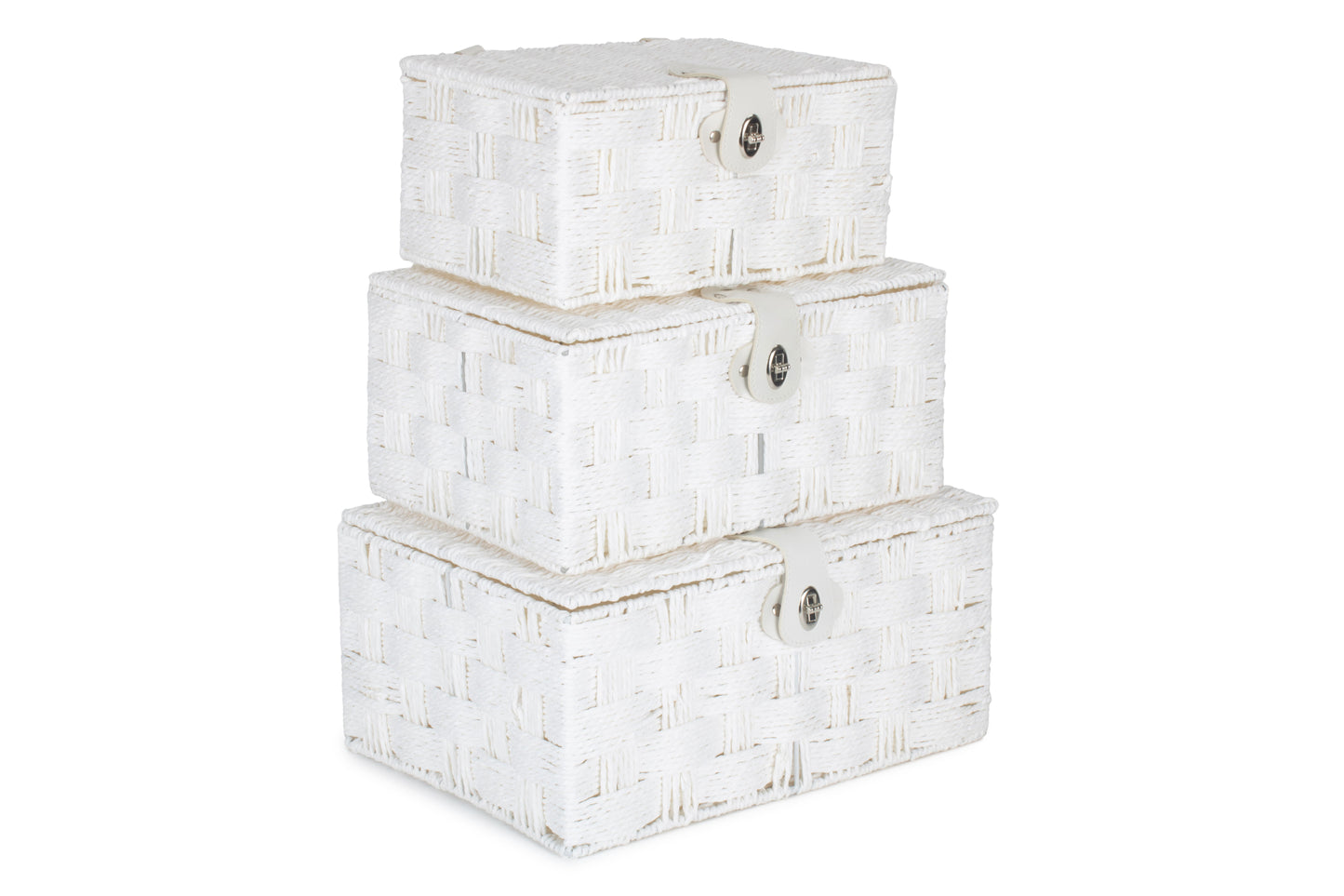 Paper Rope Hampers - White