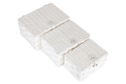 Paper Rope Hampers - White