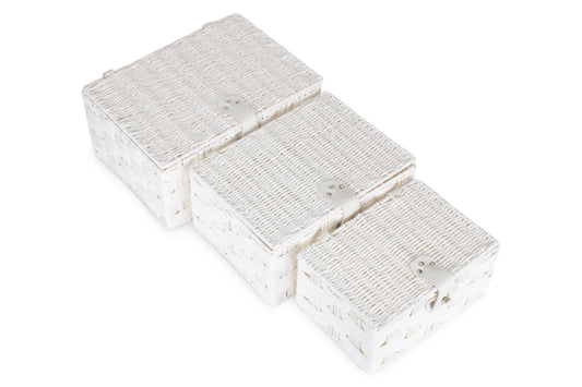 Paper Rope Hampers - White