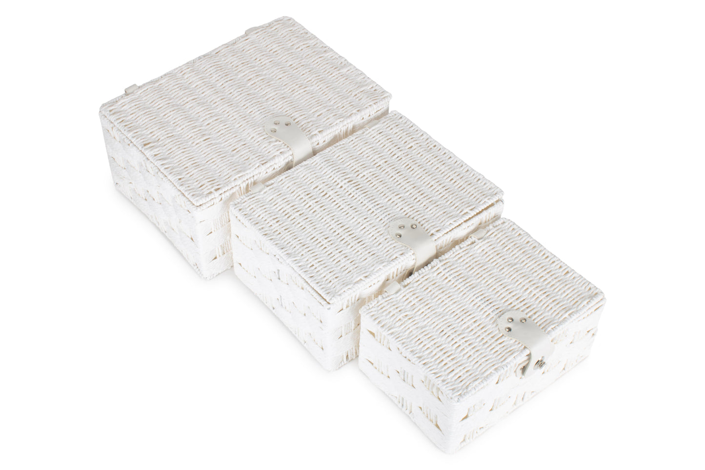 Paper Rope Hampers - White